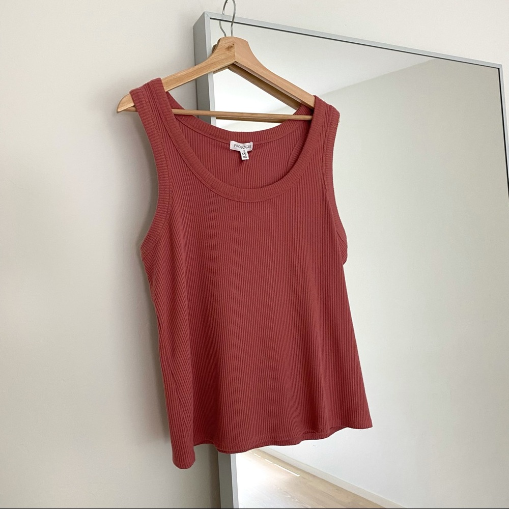 Prologue Women’s Mauve Ribbed Razorback Tank 2X